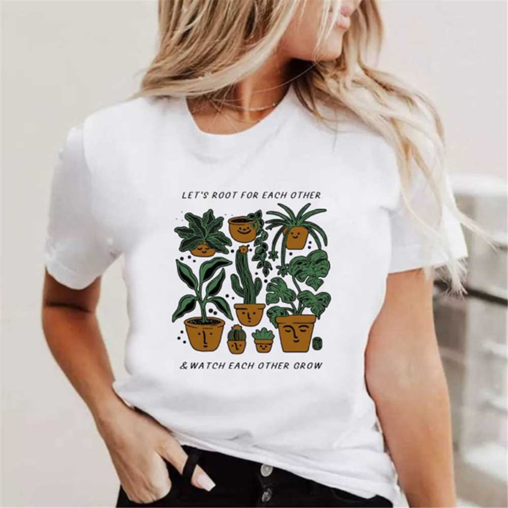 MR23102023145045planttshirtletsrootforeachothertshirtplantwhitejpg