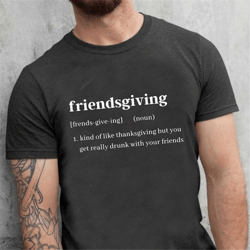 friendsgiving party t-shirt, friendsgiving turkey, thanksgiving unisex short sleeve tee, friends thanksgiving tshirt, un