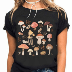 mushroom shirt, cottagecore shirt, botanical tee, nature lover tee, fungus shirt, magic shirt, unisex t-shirt