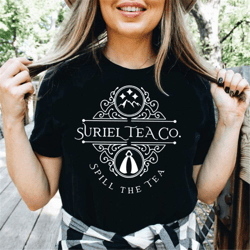 suriel tea co shirt, gift for the rhysand fan, bookish shirt, a court of thorns and roses shirt, sarah j maas t-shirt, c