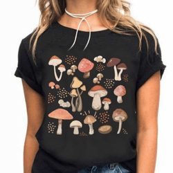 mushroom shirt, cottagecore shirt, botanical tee, nature lover tee, fungus shirt, magic shirt, unisex t-shirt