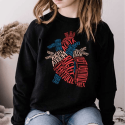 heart anatomy crewneck sweatshirt, womens nursing school , nursing student anatomical, mens, ladies, unisex heavy blend