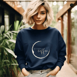 but first coffee sweatshirt, coffee lover hoodie, coffeeholic t-shirt, minimalist coffee sweater, cute coffee lovers gi