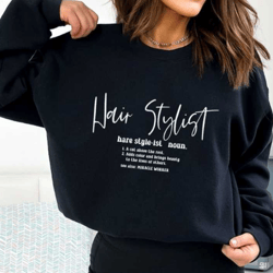 hair stylist t-shirt, hair dresser sweatshirt, licensed hairapist tee, gift for hairdresser, hair dresser shirt, minimal
