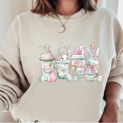 easter coffee sweatshirt, rabbit coffe t-shirt, easter coffee bunny sweatshirt, happy easter hoodie, coffee lover shirt,