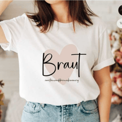 bride t-shirt beige jga heart, bachelorette party tees, funny gift for bride, team bride sweatshirt, i said yes, wedding