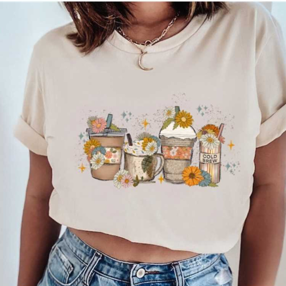 MR2410202382612summericedcoffeesweatshirtfloraldaisysweatercoffeeimage1jpg
