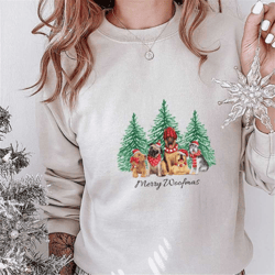 christmas sweatshirt,christmas sweater,merry woofmas sweatshirt,christmas dog sweatshirt,retro vintage christmas shirt,2