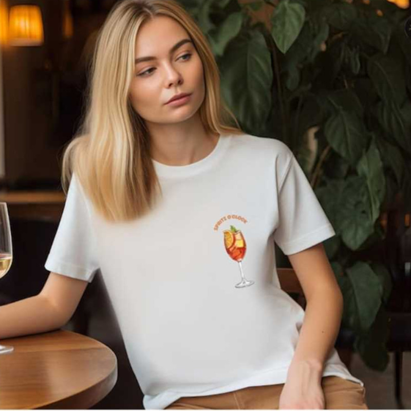 MR2410202395846minimalistcocktailtshirtspritzoclockunisexshirtimage1jpg
