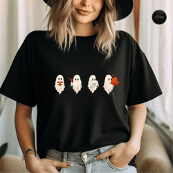 halloween sweatshirt vintage, halloween ghosts sweater, retro halloween ghost lovers shirt, cottagecore ghouls pullover,