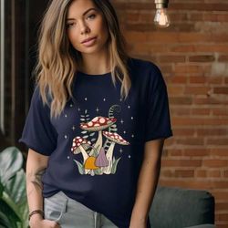 aesthetic mushroom t-shirt, amanitas mushroom shirt, botanical shirtt, mushroom hoodie, cottagecore sweatshirt, nature l