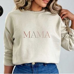 minimalist mama sweatshirt, mama ombre, new mom to be, mom shirts, pregnancy reveal hoodie, baby shower gift, unisex cre