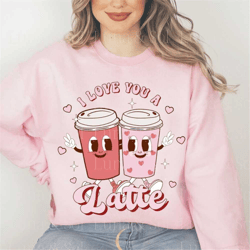 retro valentines png,valentines day shirt png,coffee lover, donut png,groovy valentines popular png,trendy png, love png