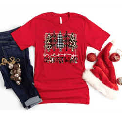 merry christmas shirt, buffalo plaid christmas shirt, pine trees christmas new year shirt, most wonderful time of the y