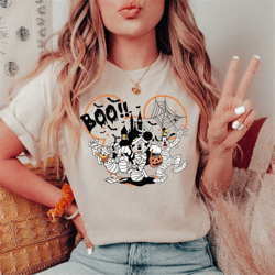disney halloween shirt, disney halloween boo tee, mickey's not so scary halloween party family matching shirt, mickey &