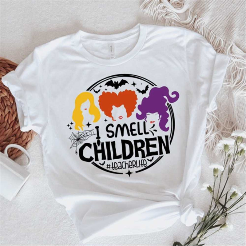 MR2510202384629ismellchildrenhalloweenteacherteespookyteachershirtimage1jpg