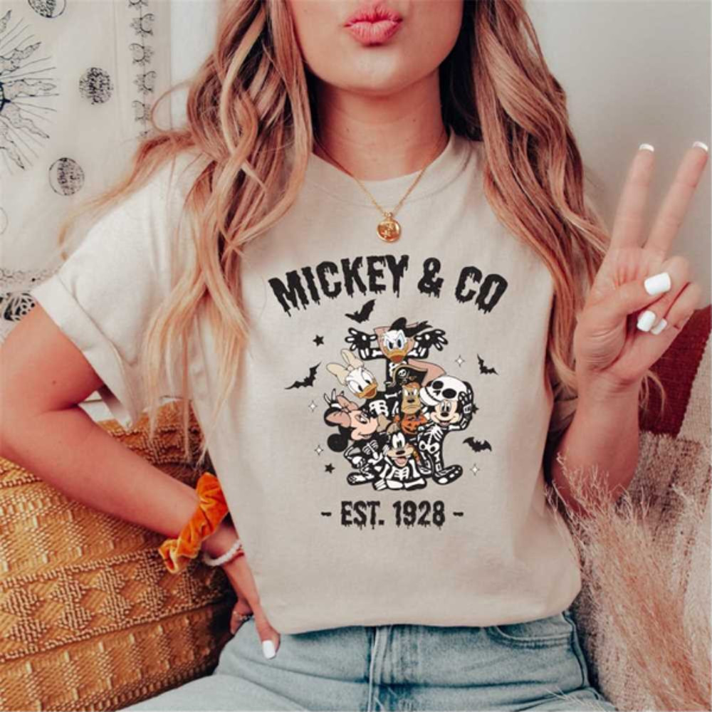 MR2510202391941mickeyandcoest1928shirtdisneyhalloweentrickortreatimage1jpg