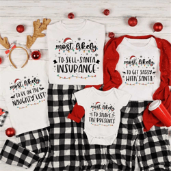 most likely to shirts -family matching christmas shirt-funny christmas family shirt -matching christmas shirt-most likel