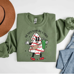 boojee out here lookin like a snack shirt ,little debbie christmas tree cake sweatshirt, christmas tree cake shirt, booj