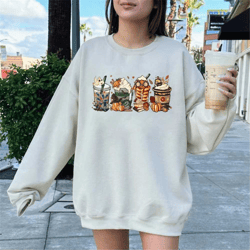 magic coffee latte crewneck sweatshirt , book nerd sweatshirt , bookish sweatshirt, subtle harry , magical school, unive