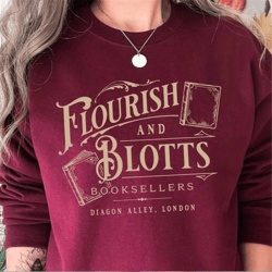 wizard book shop crewneck sweatshirt , book nerd sweatshirt , bookish sweatshirt, subtle harry , magical school, univers