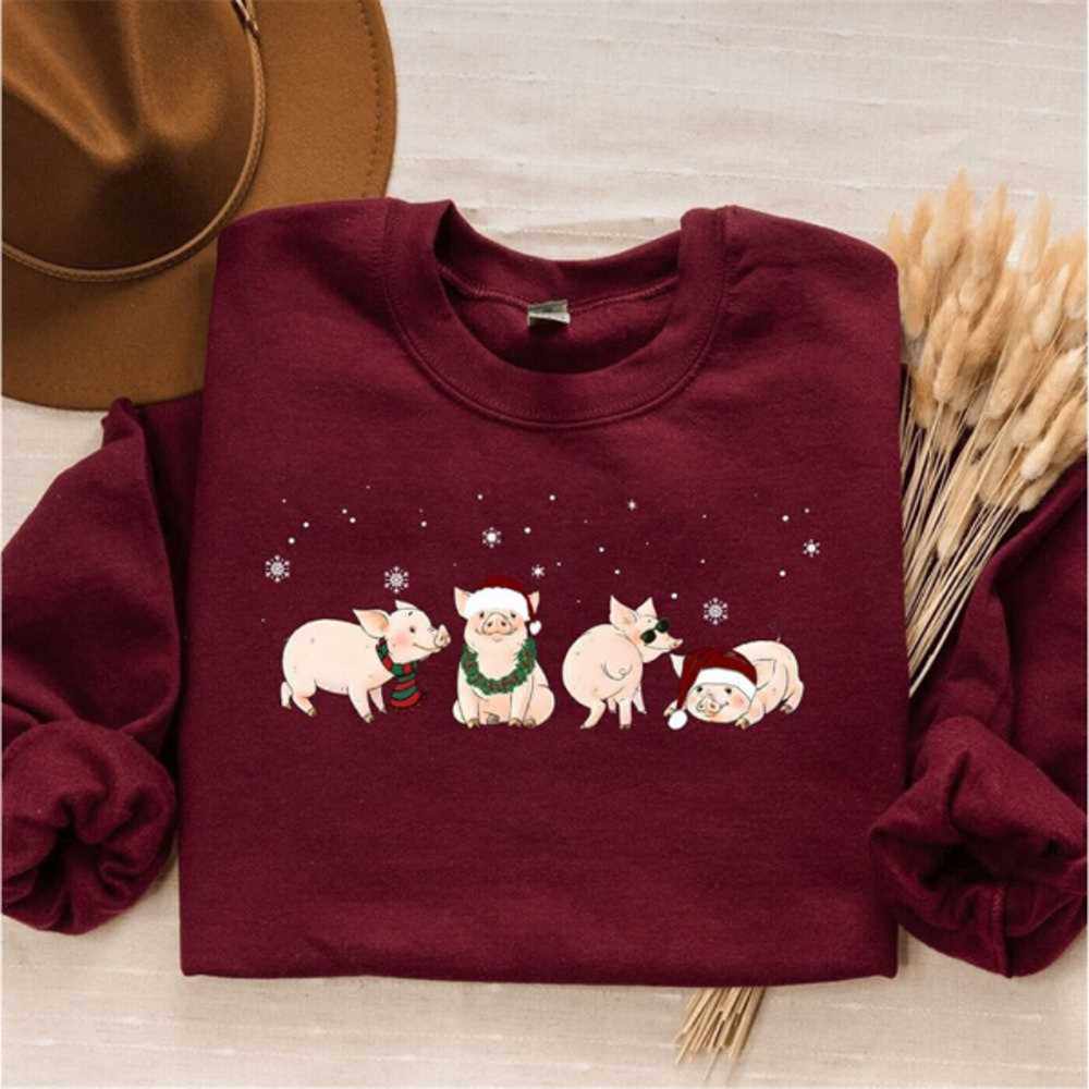 MR2510202316840pigchristmassweatshirtfunnychristmasshirtpigchristmasimage1jpg