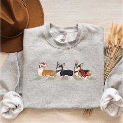 christmas corgi sweatshirt, gift for corgi mom, corgi gift, corgi christmas gift, holiday corgi sweatshirt, merry corgma