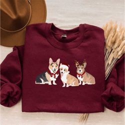 christmas corgi sweatshirt, gift for corgi mom, corgi gift, corgi christmas gift, holiday corgi sweatshirt, merry corgma