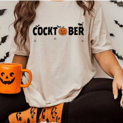 cocktober pumpkin t-shirt, colorful pumpkin shirt, watercolor pumpkins, halloween shirt, autumn shirt, cute fall shirt,