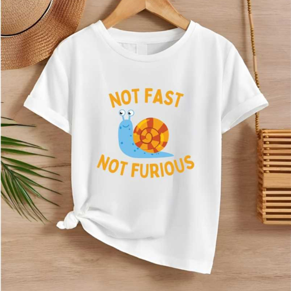 MR2610202385329notfastnotfurioussnailshirtfunnyshirtcutesnailimage1jpg
