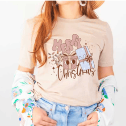 gift boxes funny christmas t-shirt, cute chritmas tee, sweet christmas tee, holiday apparel, holiday apparel, christmas