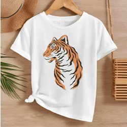 tiger graphic tee | women's t-shirt tropical jungle vintage tee| get em tiger | tshirt for women | gift for her