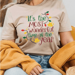 it's the most wonderful time of the year shirt, christmas is the most wonderful time of the year tee, christmas tree shi