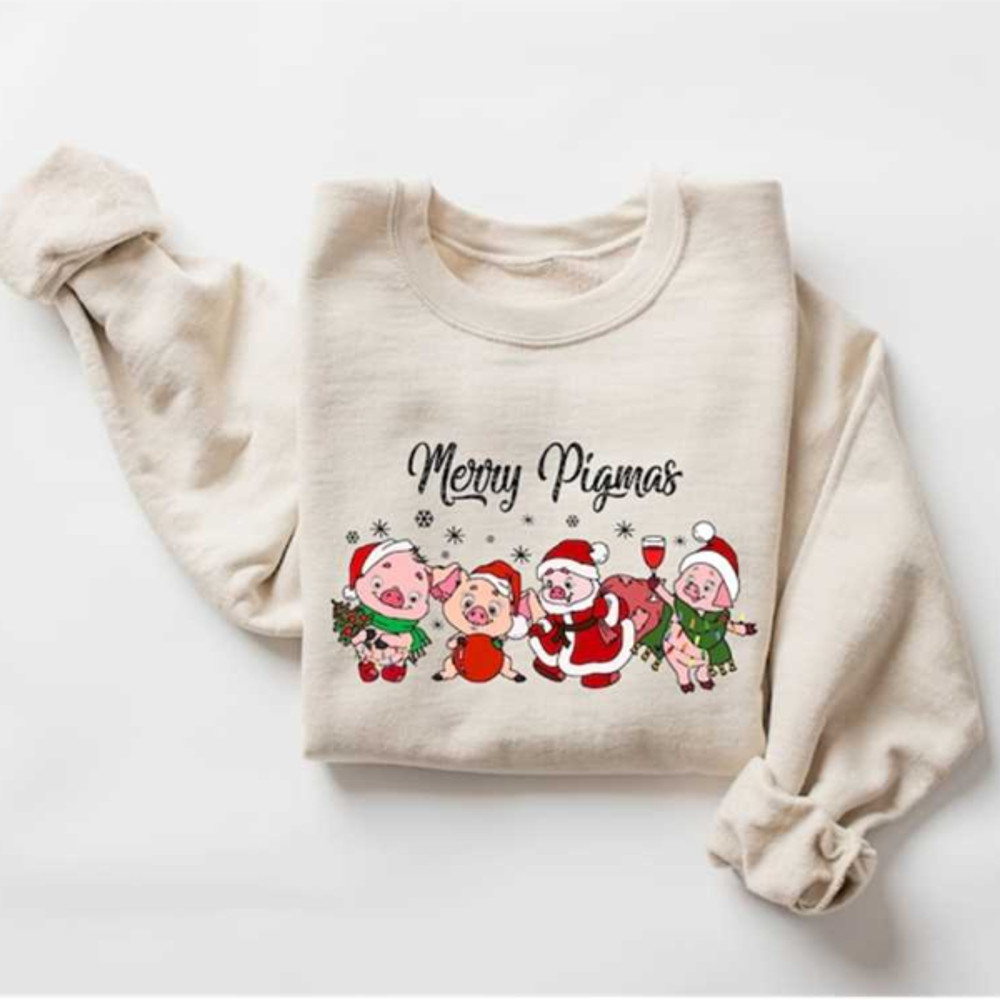 MR2610202314556christmaspigsweatshirtmerrychristmaspigshirtchristmasimage1jpg