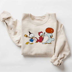 90s halloween sweatshirt, retro halloween ducks shirt, halloween cartoon sweatshirt, halloween gifts, spooky season shir