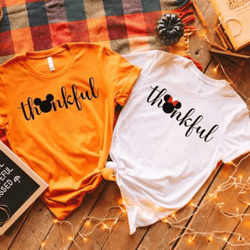 fall disney shirt, thanksgiving disneyland t-shirt, mickey thanksgiving shirt, disney fall shirt, fall gifts, thankful d
