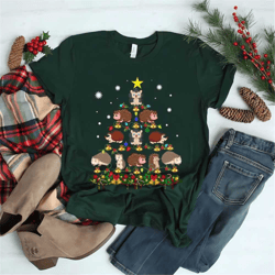 funny hedgehog christmas tree ornament decor t shirt, hedgehog christmas shirt,hedgehog christmas sweatshirt, hedgehog c