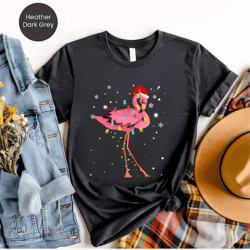 cute pink flamingo christmas t shirt,merry christmas flamingo t-shirt, cute flamingo christmas shirt, christmas shirts f