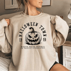 halloweentown university sweatshirt, halloweentown pumpkin shirt, halloween gifts, halloween school shirt, halloween tow