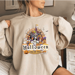 halloween disneyland sweatshirt, retro halloween disney shirt, mickey and friends halloween trip shirt, halloween gifts,