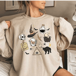 halloween doodles shirt, witchy things shirt, halloween witches shirt, witch shirt, spooky season shirt, halloween shirt