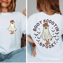 halloween boot scootin spooky shirt - western halloween t-shirt - cowboy ghost shirt - cute western ghost shirt - hallow