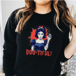 boo-tiful sweater - snow white halloween sweatshirt - halloween princess sweater - spooky snow white hoodie - spooky pri