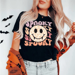 spooky vampire t-shirt - spooky happy face shirt - halloween vampire shirt - vampire mom t-shirt - spooky vibes shirt -