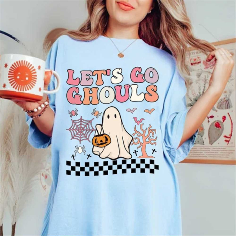 MR2710202383012halloweenfunnyletsgoghoulshalloweenshirtretroimage1jpg