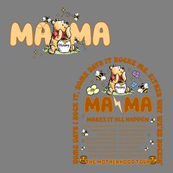 the motherhood tour winnie the pooh mama png