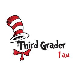 third grader i am svg, dr seuss svg, dr seuss book, dr seuss vector, seuss third grader, seuss svg, seuss book svg, cat