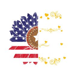 sunflower flag happiness is being a nana svg, independence svg, independent nana, independent grandma, nana svg, nana sa