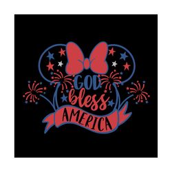 god bless america svg, independence svg, 4th of july svg, god bless svg, minnie head svg, america svg, july 4th disney,