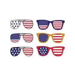 america flag sunglasses svg bundle, independence svg, sunglasses svg, glasses svg, july 4th glasses, 4th of july svg, fl